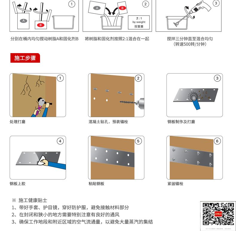 包钢加查粘钢加固施工过程